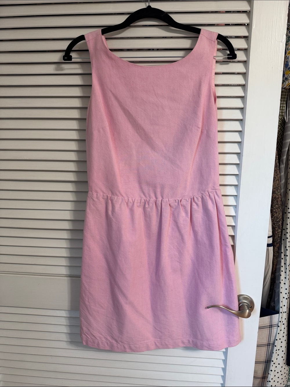 Sleeveless Mini Dress in Soft Pink